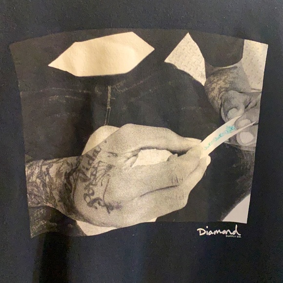 Diamond supply crew neck sweater M size - Picture 2 of 3